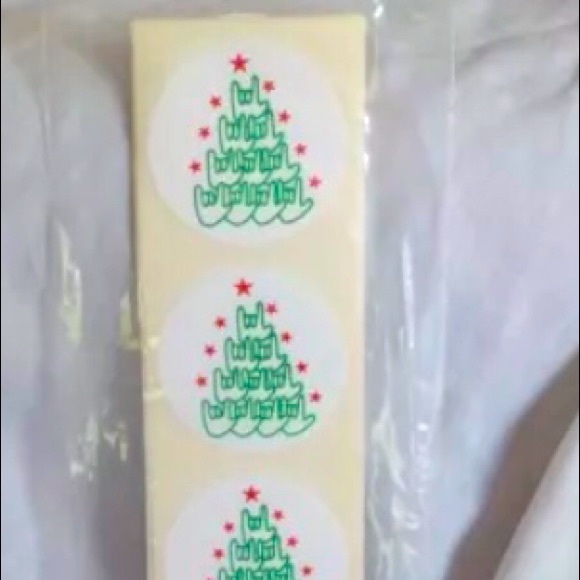 Sign Language Christmas Tree Stickers - Picture 1 of 1